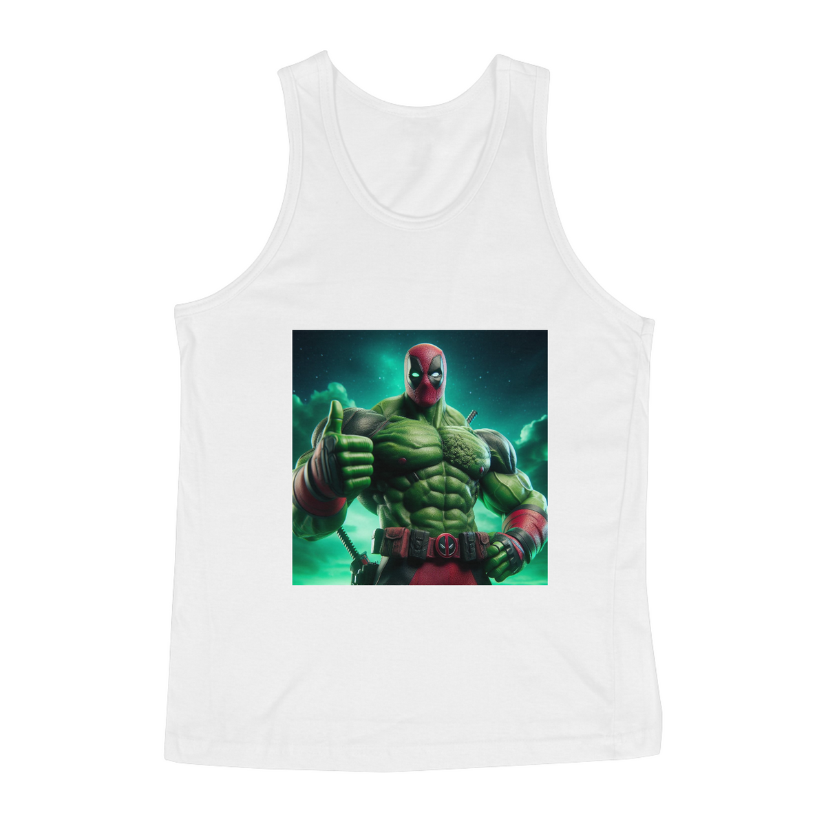 Nome do produto: Camiseta Regata Hulk + Deadpool