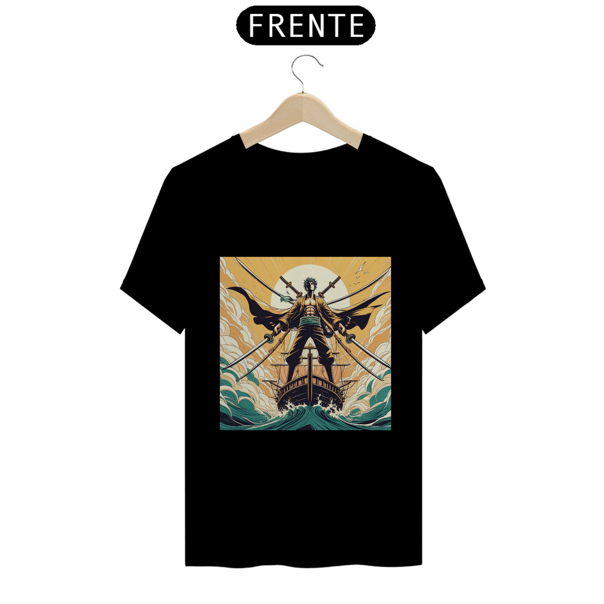Nome do produto: T-Shirt Roronoa Zoro (One Piece)