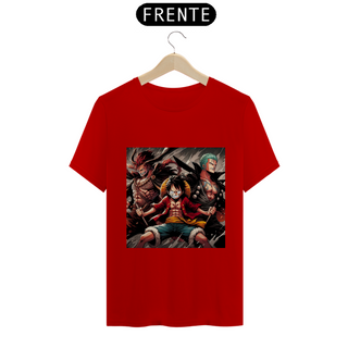 Nome do produtoT-Shirt Luffy, Zoro e Shanks (One Piece)