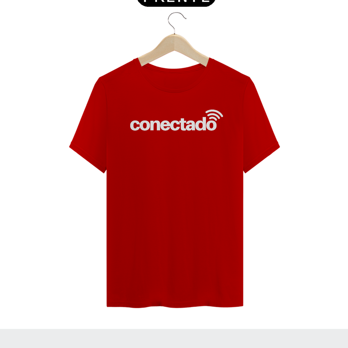 Nome do produto: Camisa Masculina Conectados - T-Shirt Classic