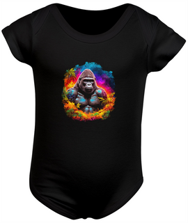 Body Bebê Gorila Estampa Frente