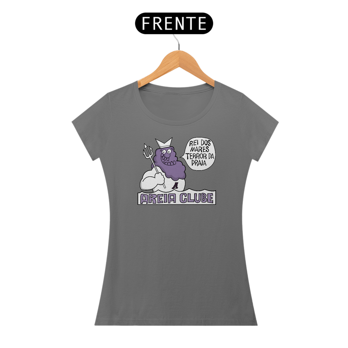 Nome do produto: Camiseta Feminina Estonada Areia Clube Retrô