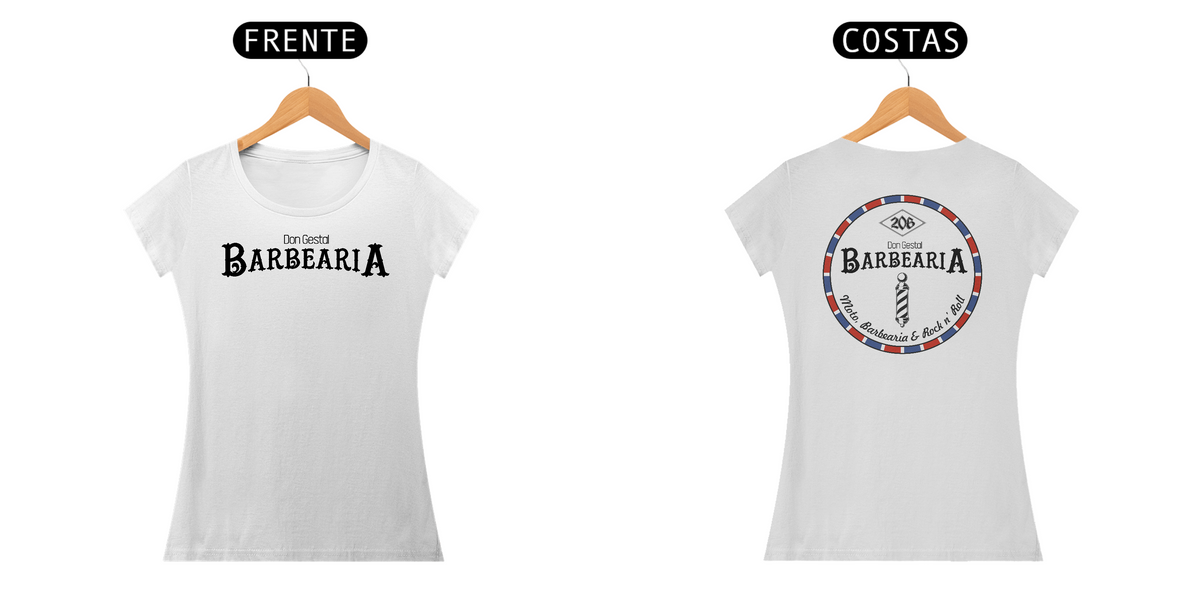 Nome do produto: Camiseta Feminina Don Gestal Barbearia