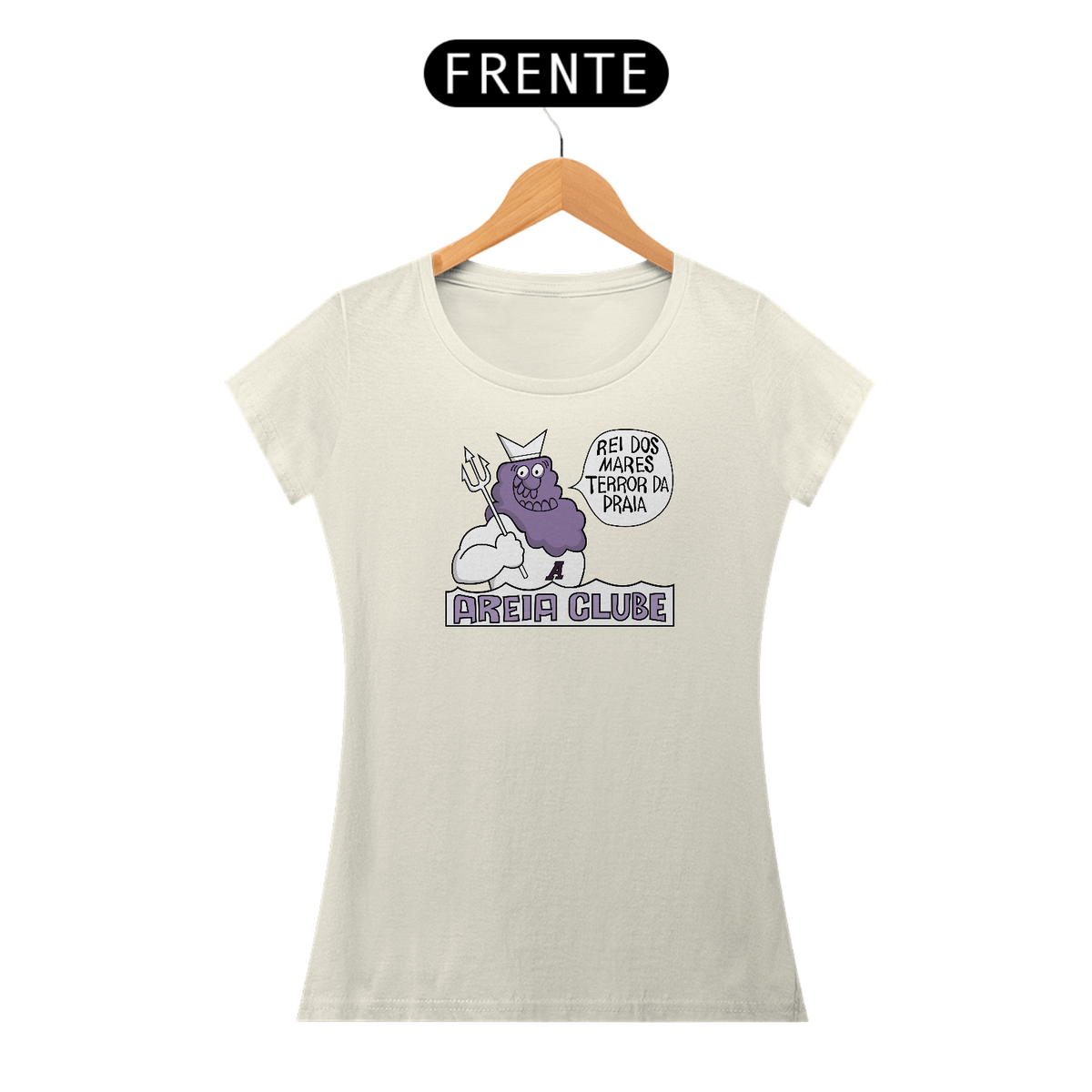 Nome do produto: Camiseta Feminina Areia Clube Retrô Best Quality