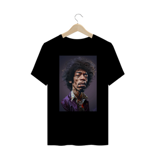 Camiseta Hendrix Caricatura Plus Size
