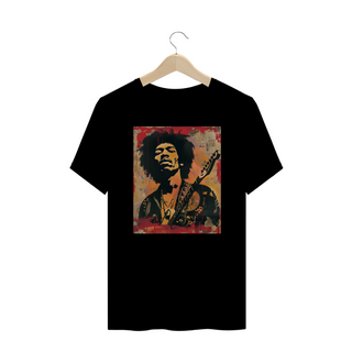 Camiseta Hendrix Stencil Plus Size 