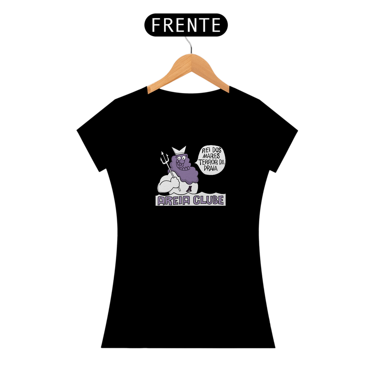 Nome do produto: Camiseta Feminina Areia Clube Retrô