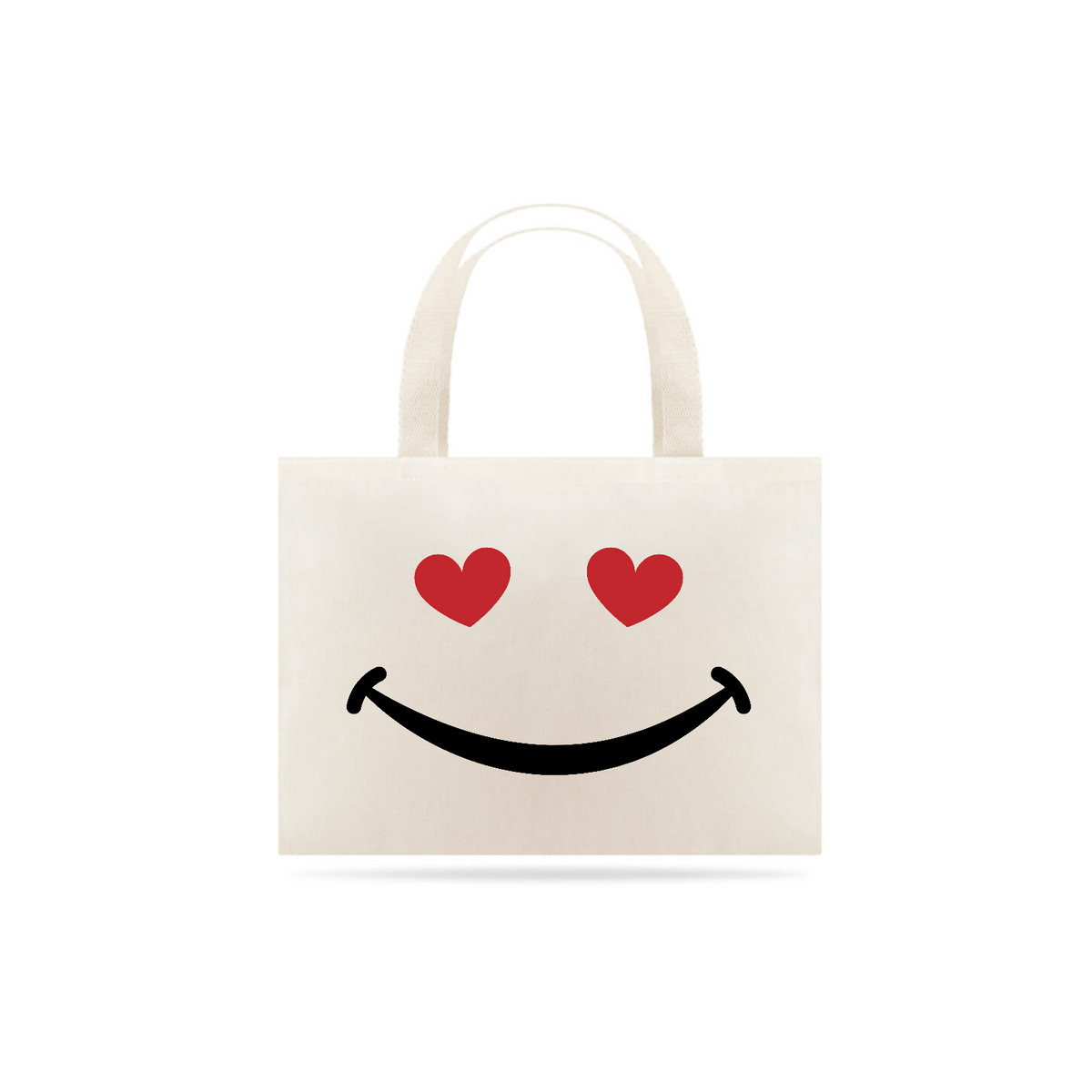 Nome do produto: Eco Bag Grande - sorriso coração