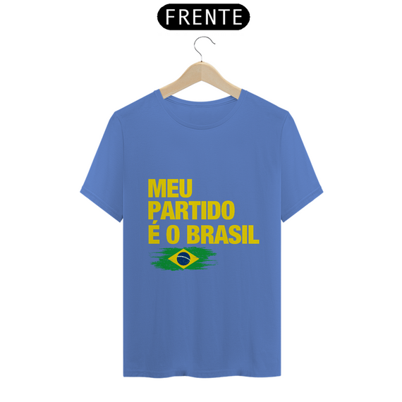 T-Shirt Estonada - Meu partido é o Brasil
