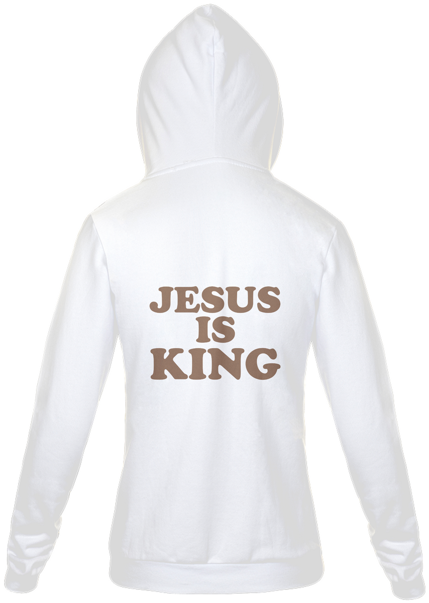 Nome do produto: Moletom Com Ziper - Jesus is king