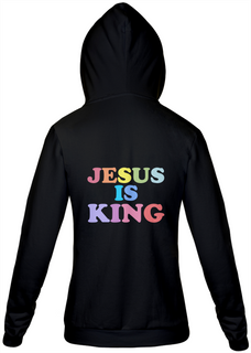 Nome do produtoMoletom Com Ziper - Jesus is king