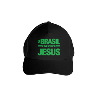 Boné Americano com tela - O Brasil é do senhor Jesus