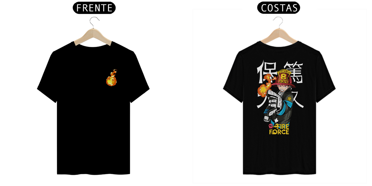 Nome do produto: T-shirt Classic Anime Fire Force
