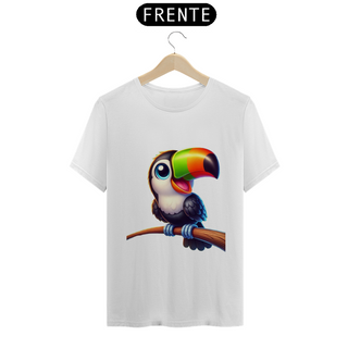 Nome do produtoT-Shirt Pima tucano feliz