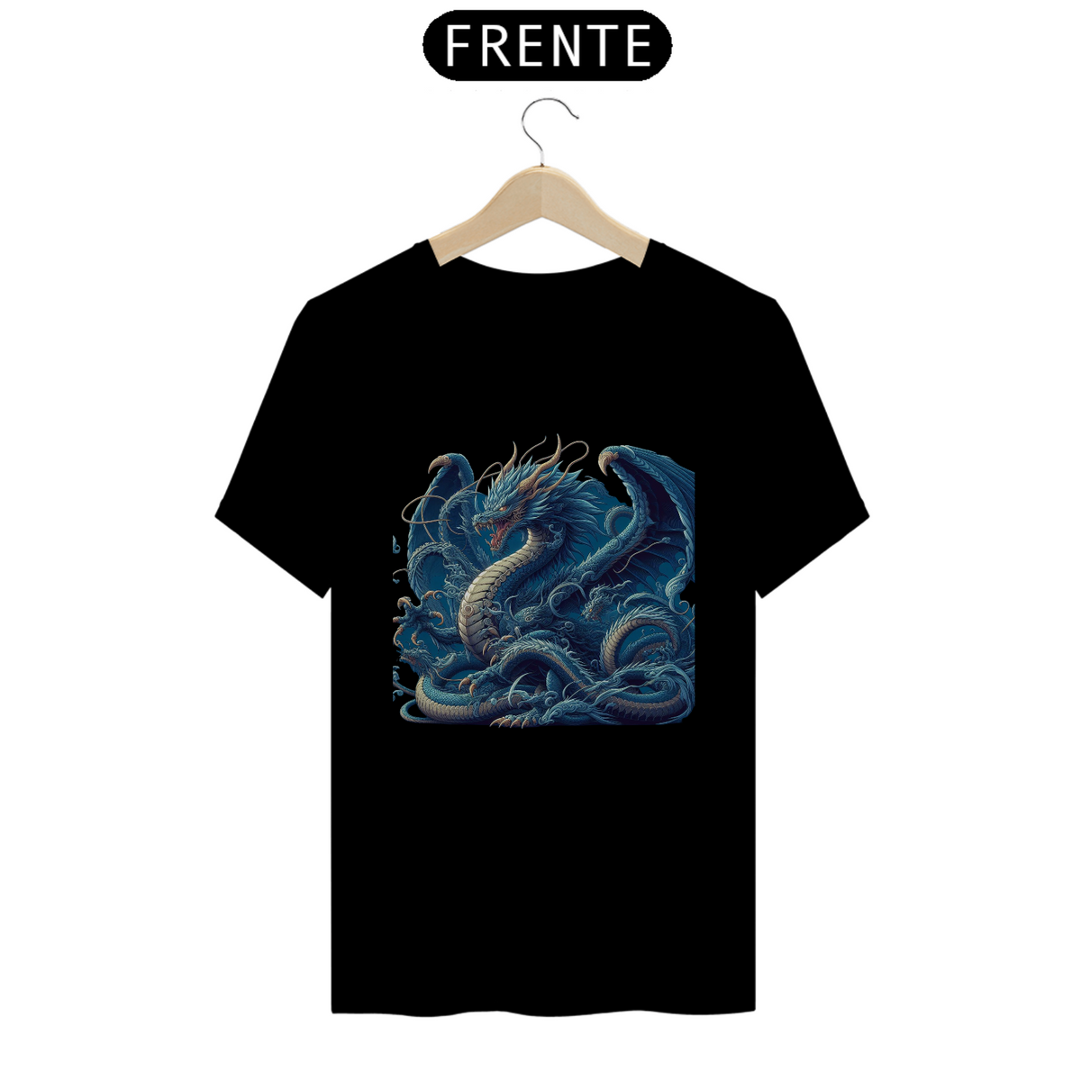 Nome do produto: Camiseta Dragão Azul