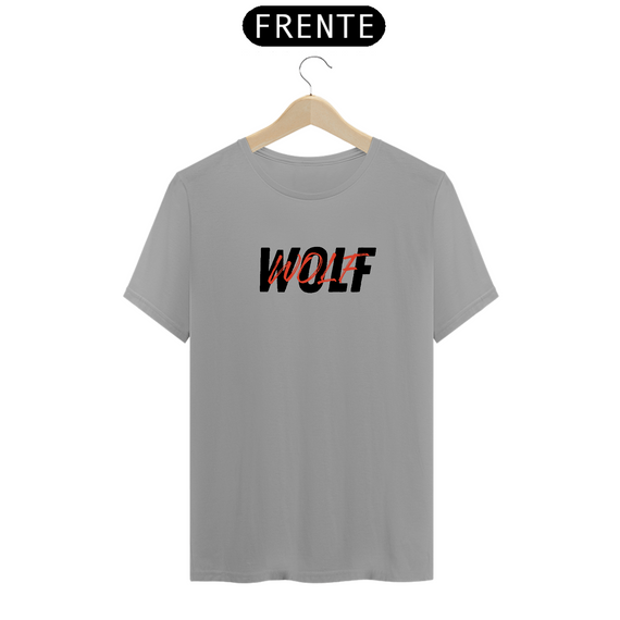 Camiseta Wolf - escrita preta