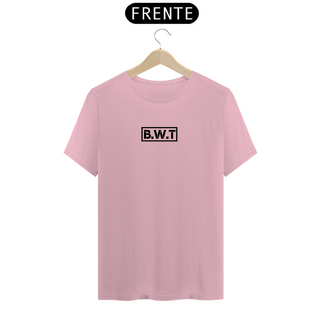 Nome do produtoCamiseta Basic BWT - escrita preta