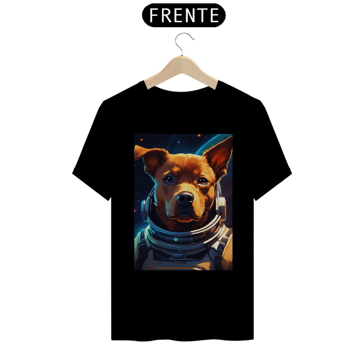 Nome do produto: T-SHIRT | CÃO ASTRONAUTA