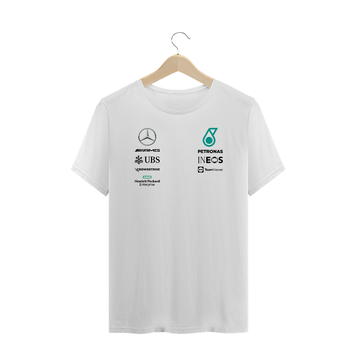 Nome do produto: Camiseta Plus Size Mercedes AMG Petronas F1 Team 2020