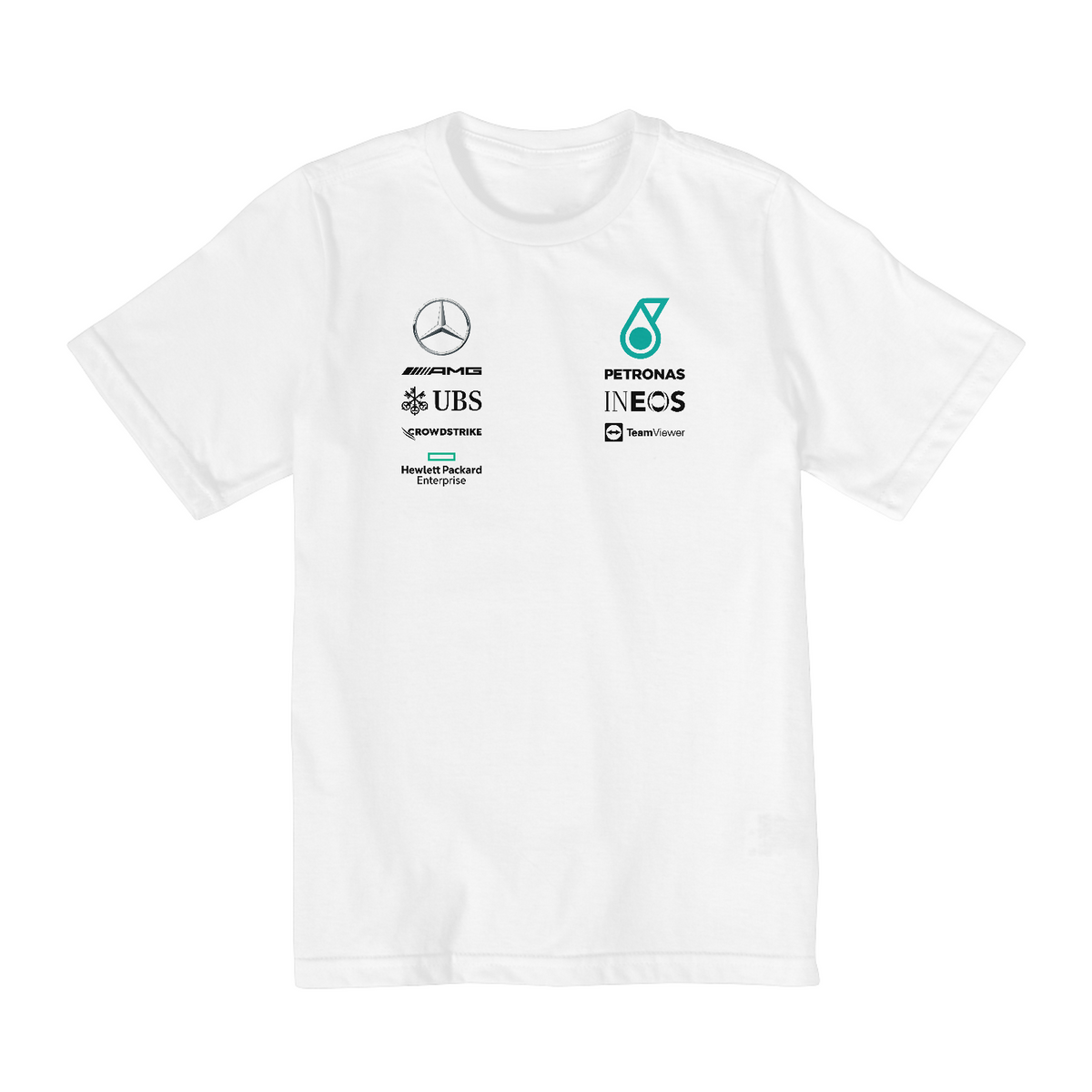 Nome do produto: Camiseta Infantil (10 A 14) Mercedes AMG Petronas F1 Team 2020