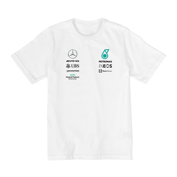 Camiseta Infantil (2 A 8) Mercedes AMG Petronas F1 Team 2020