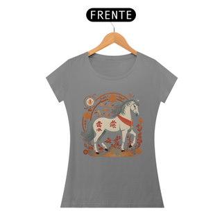 Nome do produtoChinese New Year (Eclipse) - T-Shirt Baby Look White Horse