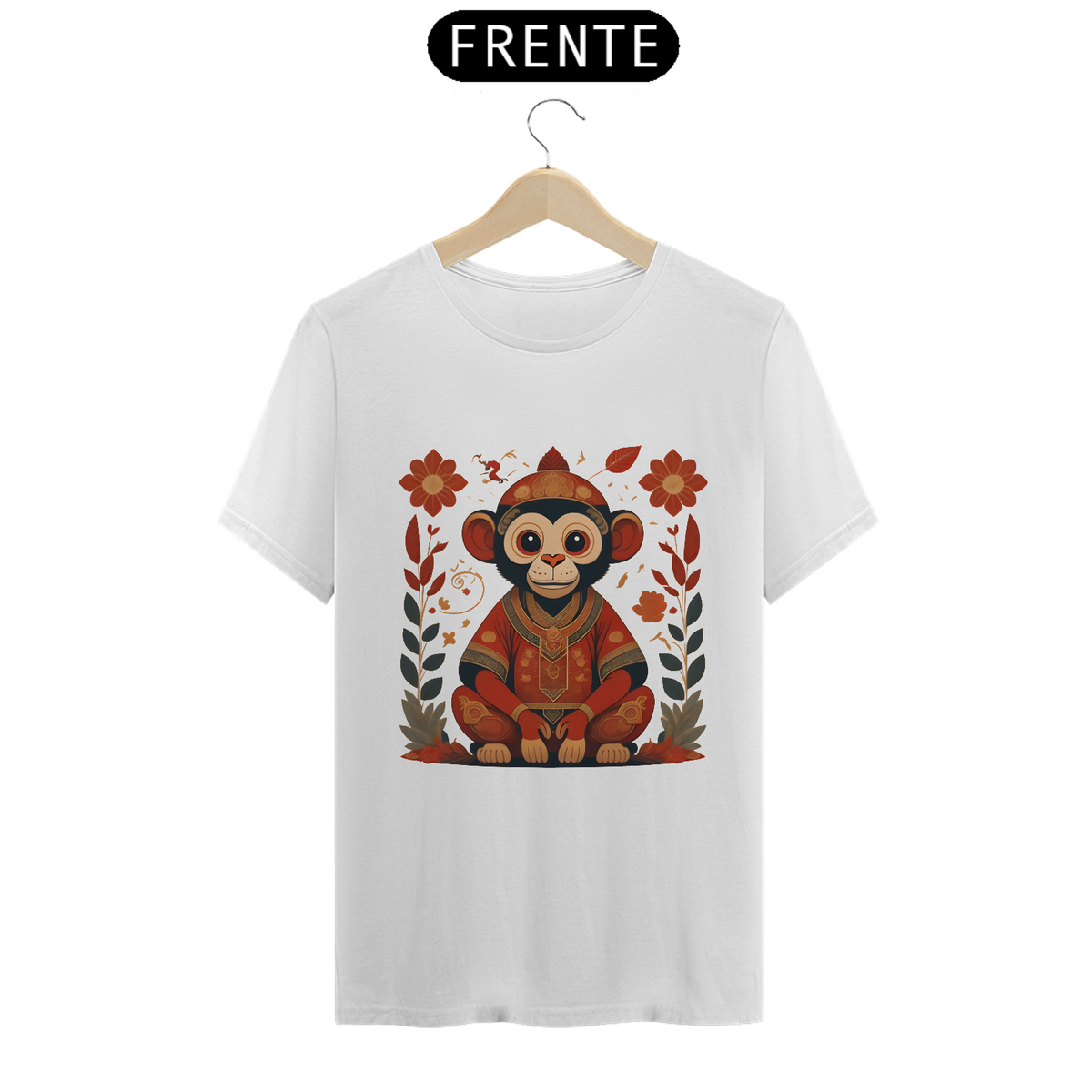 Nome do produto: Chinese New Year - T-Shirt Monkey Monk