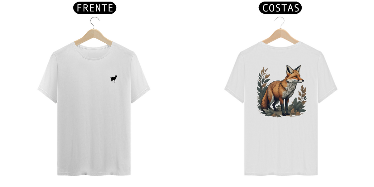 Nome do produto: Wild Whispers - T-Shirt Branca Fox
