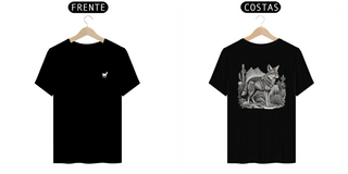 Nome do produtoWild Whispers - T-Shirt Preta Coyote