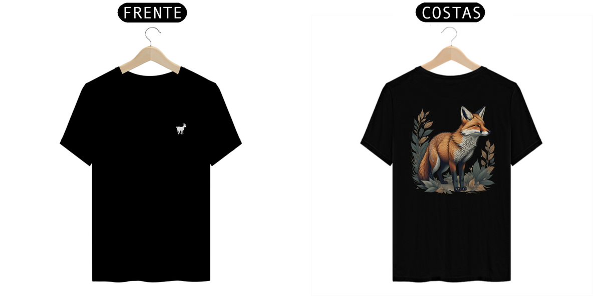 Nome do produto: Wild Whispers - T-Shirt Preta Fox