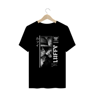 Nome do produtoOne Piece - T-Shirt Plus Size Preta Luffy I