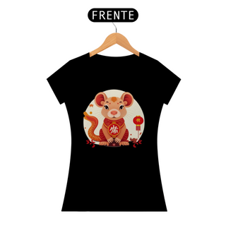 Chinese New Year - T-Shirt Baby Look Little Rat