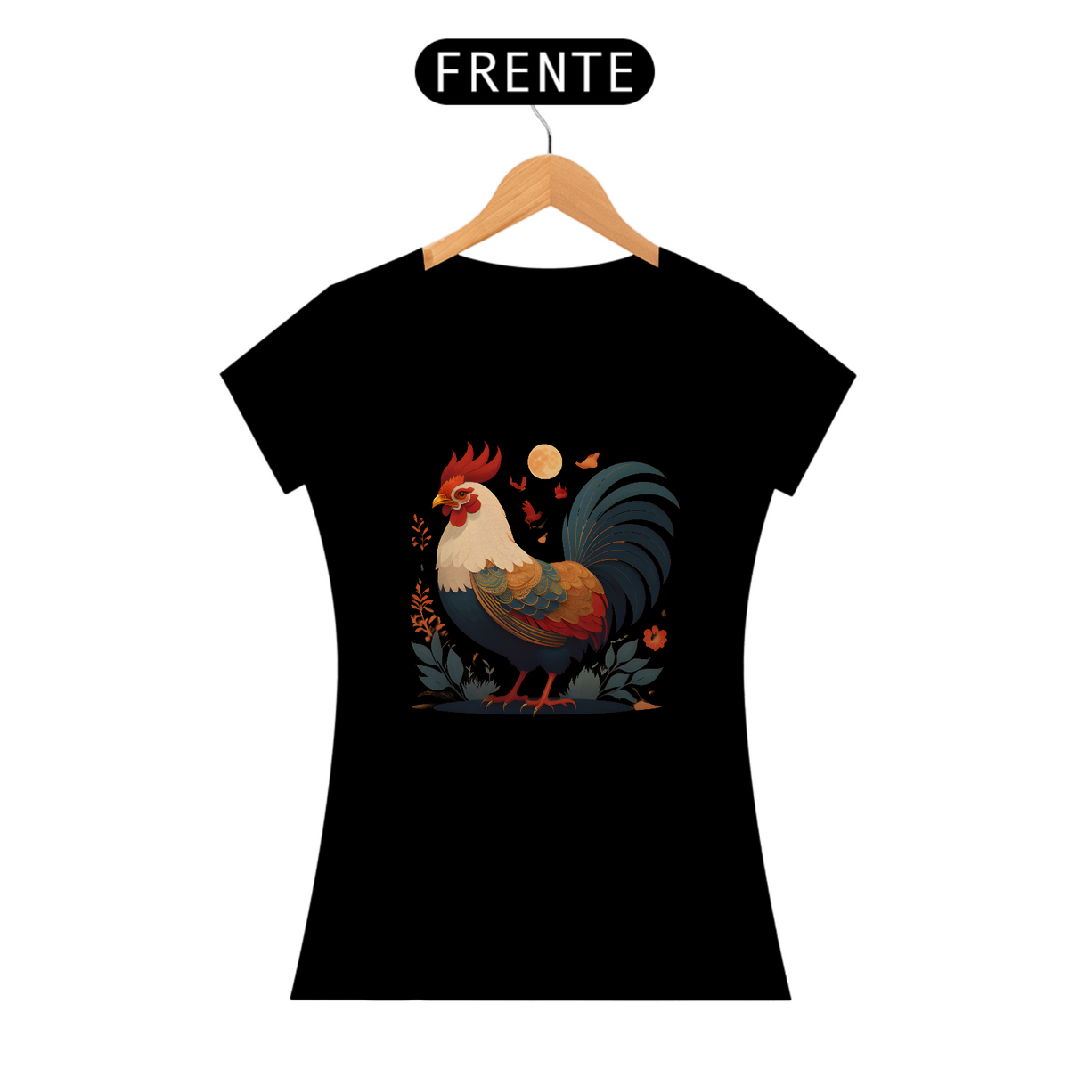 Nome do produto: Chinese New Year - T-Shirt Baby Look Rooster