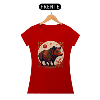Nome do produtoChinese New Year - T-Shirt Baby Look Red Boar