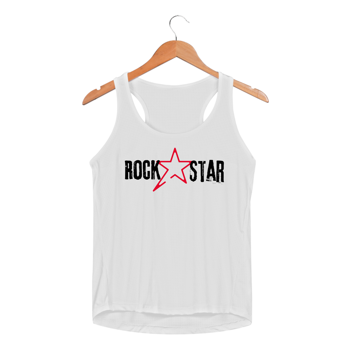 Nome do produto: Regata fem Sport Rock Star Logo v2