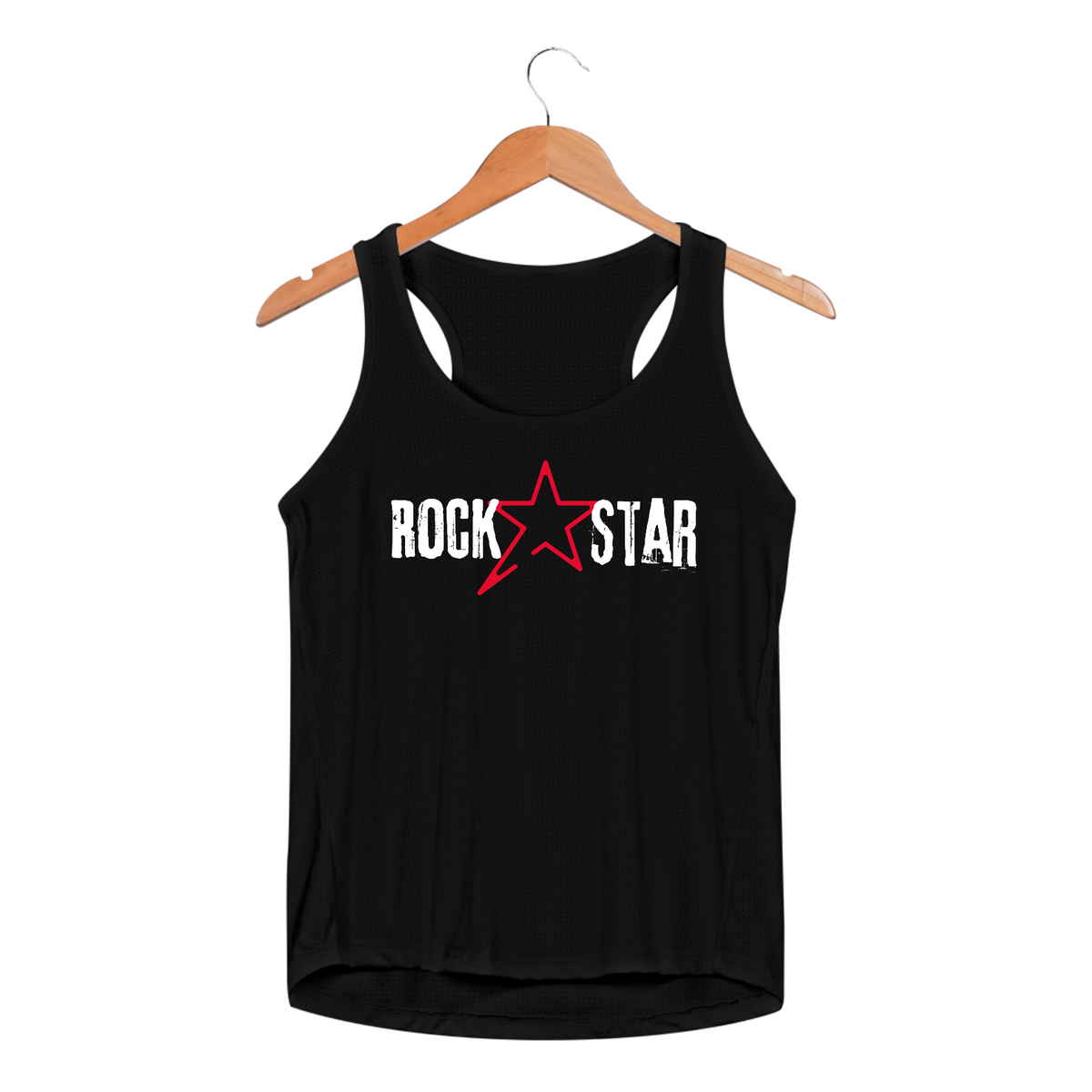 Nome do produto: Regata fem Sport Rock Star Logo 