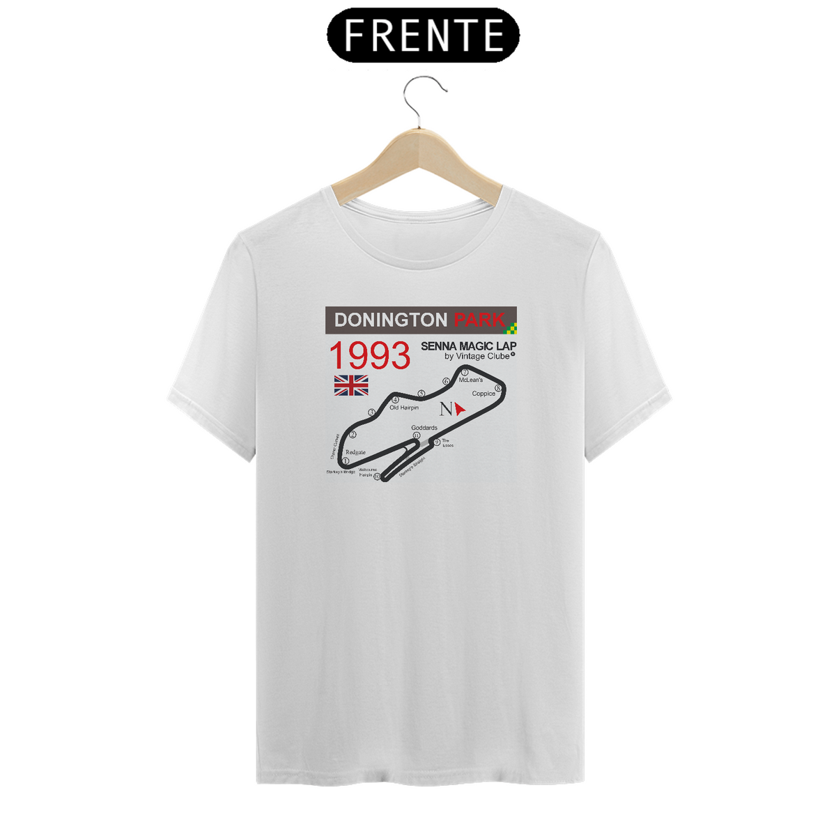 Nome do produto: CAMISETA TRIBUTO F1 DONINGTON PARK 1993