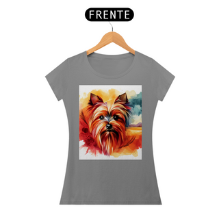 Nome do produtoCamiseta baby long Yorkshire Terrier - Arte Singular