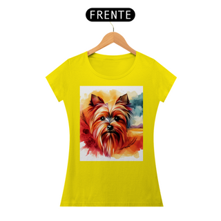 Nome do produtoCamiseta baby long Yorkshire Terrier - Arte Singular