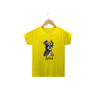 Camiseta Infantil Boxer Áries - Coleção Signos