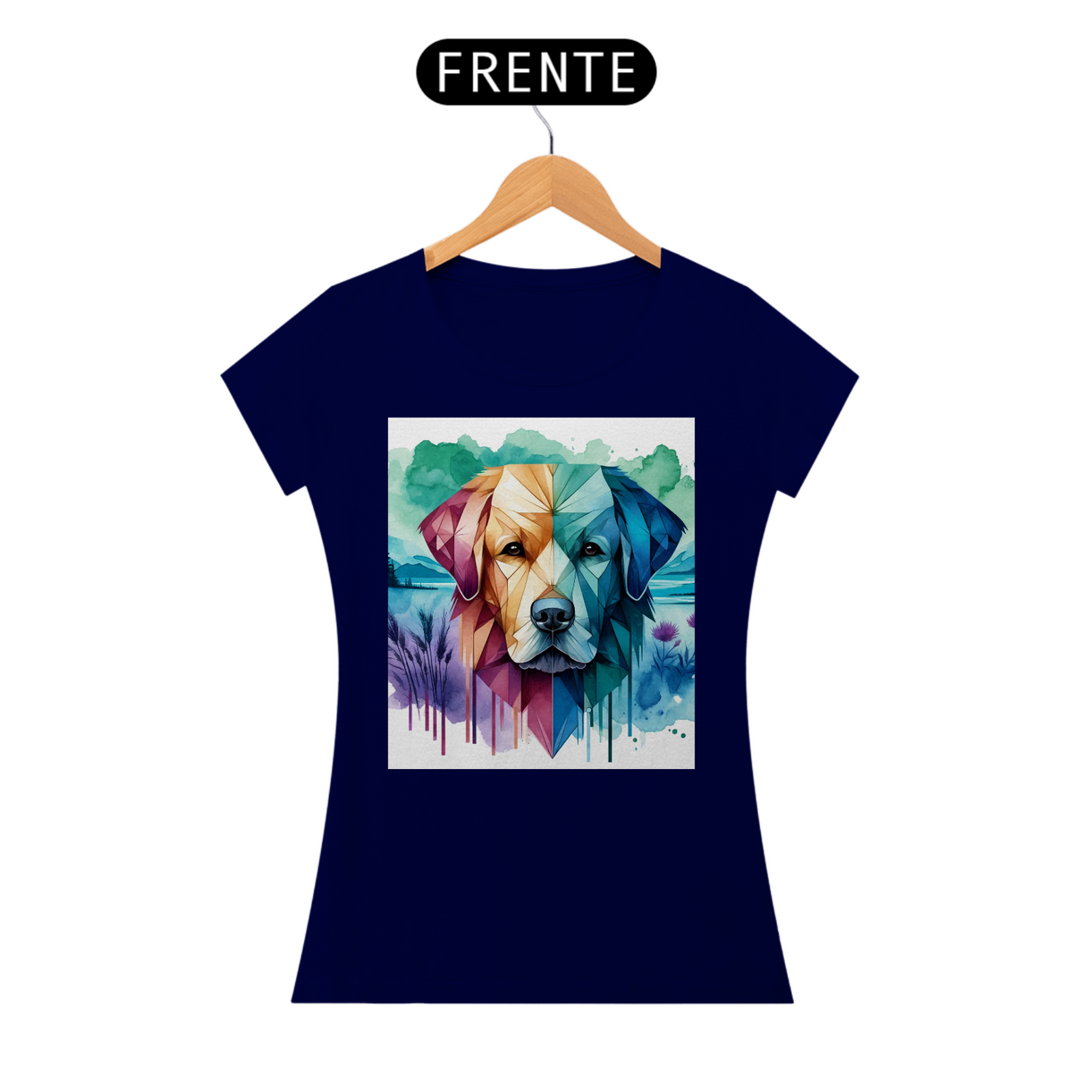 Nome do produto: Camiseta baby long Labrador Retriever - Arte Singular