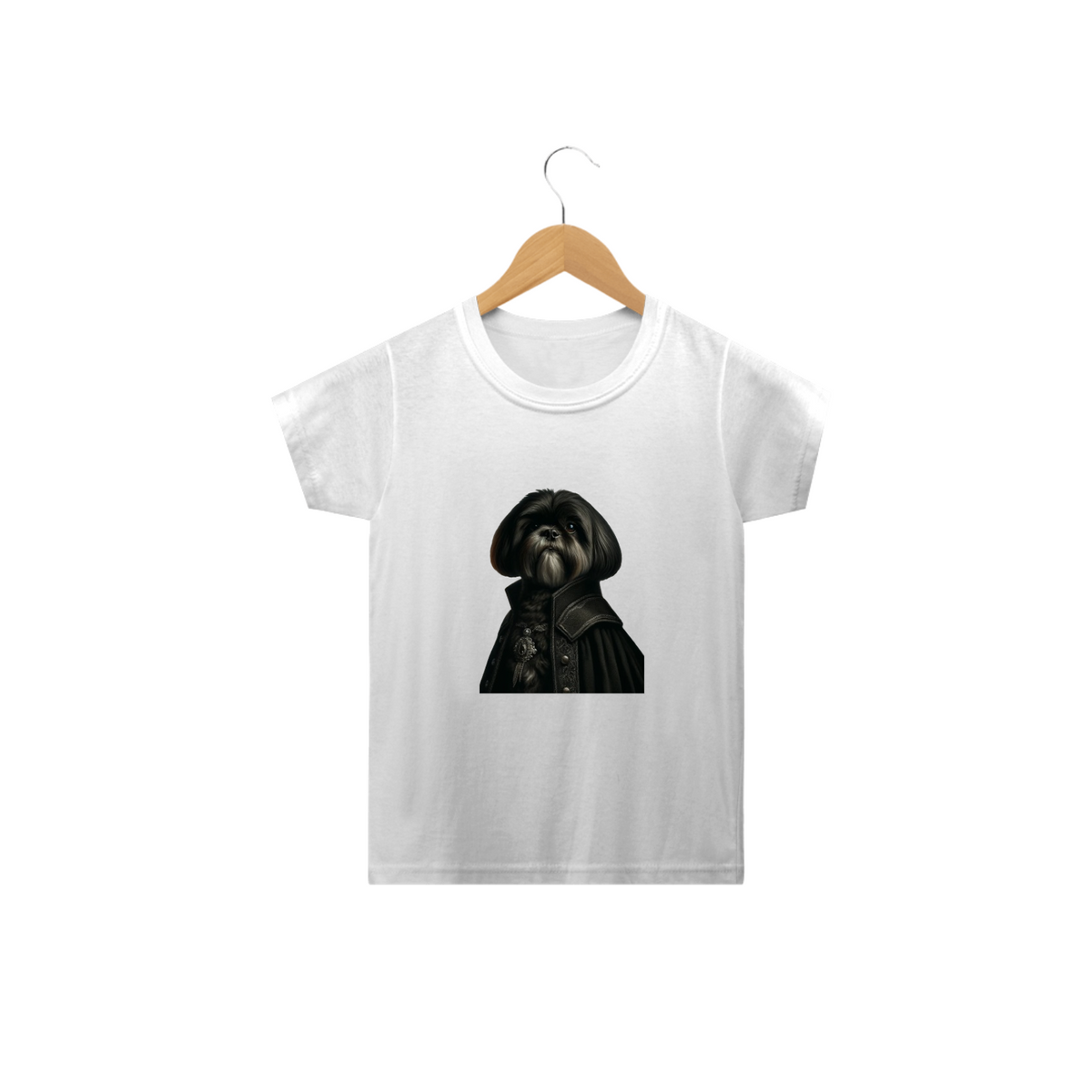 Nome do produto: Camiseta Infantil Shih Tzu Gótico