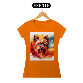 Nome do produtoCamiseta baby long Yorkshire Terrier - Arte Singular