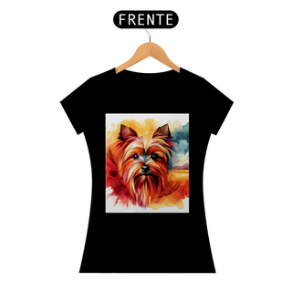 Nome do produtoCamiseta baby long Yorkshire Terrier - Arte Singular