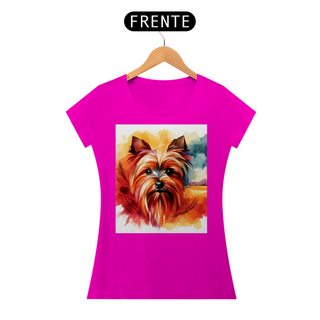 Nome do produtoCamiseta baby long Yorkshire Terrier - Arte Singular