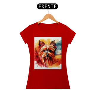 Nome do produtoCamiseta baby long Yorkshire Terrier - Arte Singular