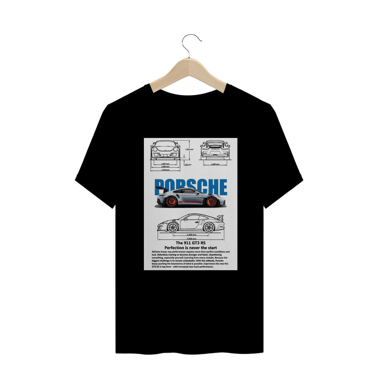 Nome do produto: Camisetas T-shirt Plus Size - PORCHE