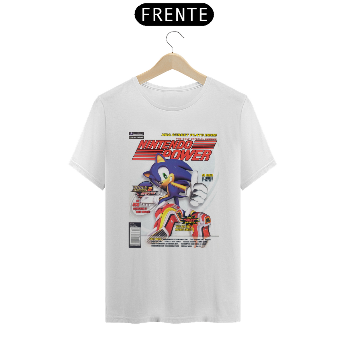 Nome do produto: CAMISETA SONIC NINTENDO CAPA