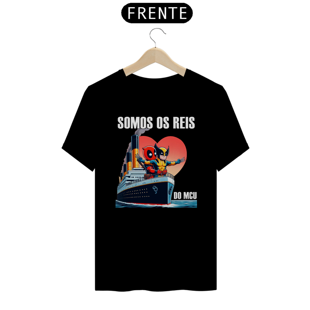 Nome do produto: CAMISETA DEADPOOL E WOLVERINE TITANIC