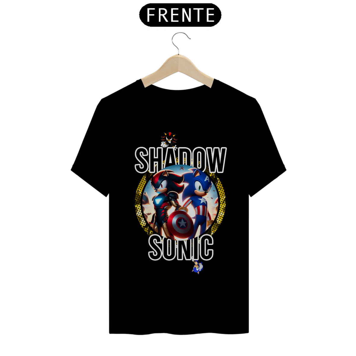 Nome do produto: CAMISETA SHADOW E SONIC NA MARVEL